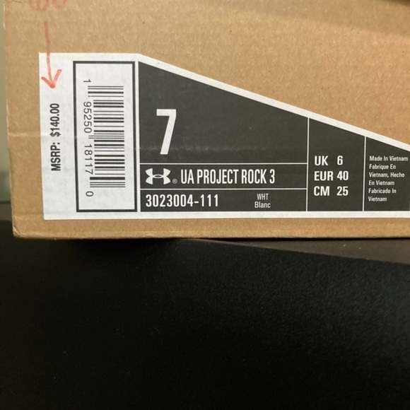 Under Armour | Men's UA Project Rock 3 Training Gym Shoes - Picture 15 of 16